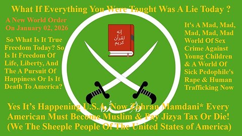 Yes It’s Happening Now Zohran Mamdani Every American Must Become Muslim & Jizya Tax Or Die!