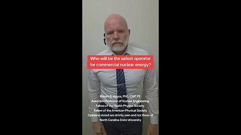 Who's best to run a commercial nuclear reactor?