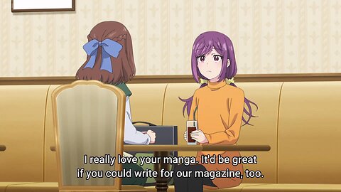 the woman knows how to peer presser someone | A Mangaka's Weirdly Wonderful Workplace