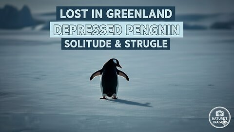 🐧 Lost in Greenland ❄️ Depressed Penguin 🐧 Solitude & Struggle 🌍 Viral Must-See Story 🔥
