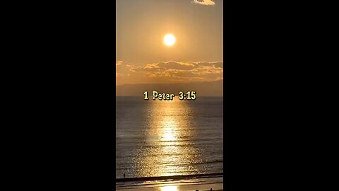 1 Peter 3:15 (NIV)