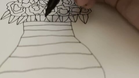 Rose vase art video