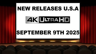 NEW 4K UHD Releases [SEPTEMBER 9TH 2025 | U.S.A]