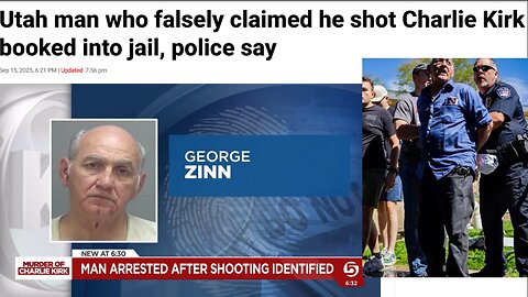 Utah man who falsely claimed he shot Charlie Kirk booked into jail, police say