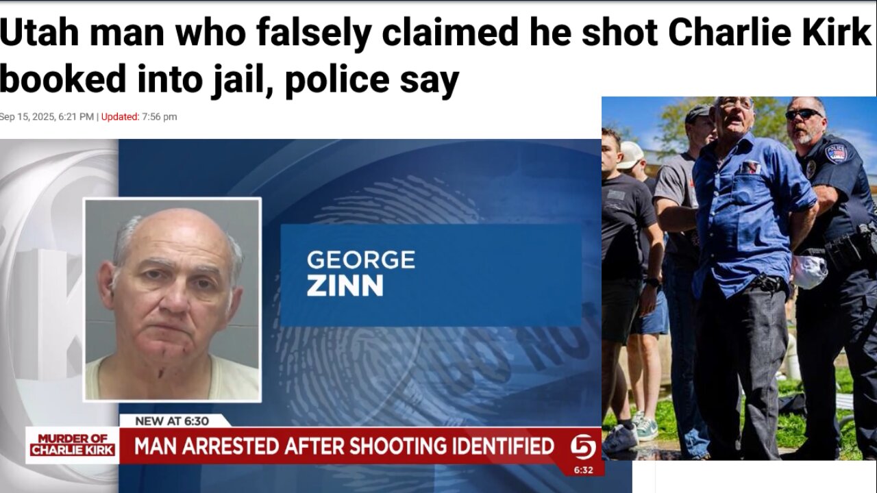 Utah man who falsely claimed he shot Charlie Kirk booked into jail, police say