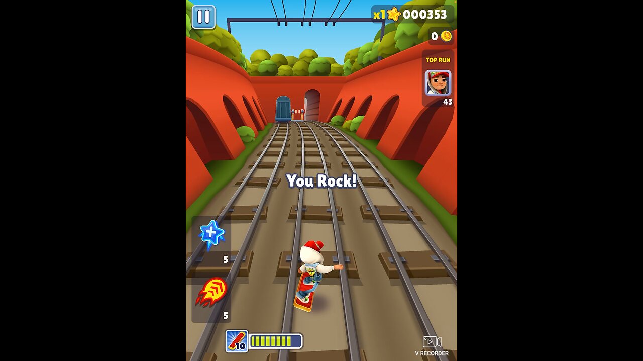 Test recording with subway surfers