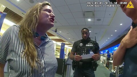 Karen's epic meltdown gets her trespassed from airport