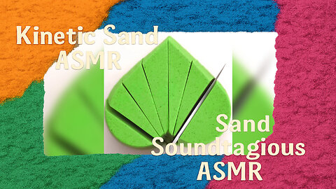 Cutting & Poking a Kinetic Sand Heart 3 – Pure ASMR Bliss