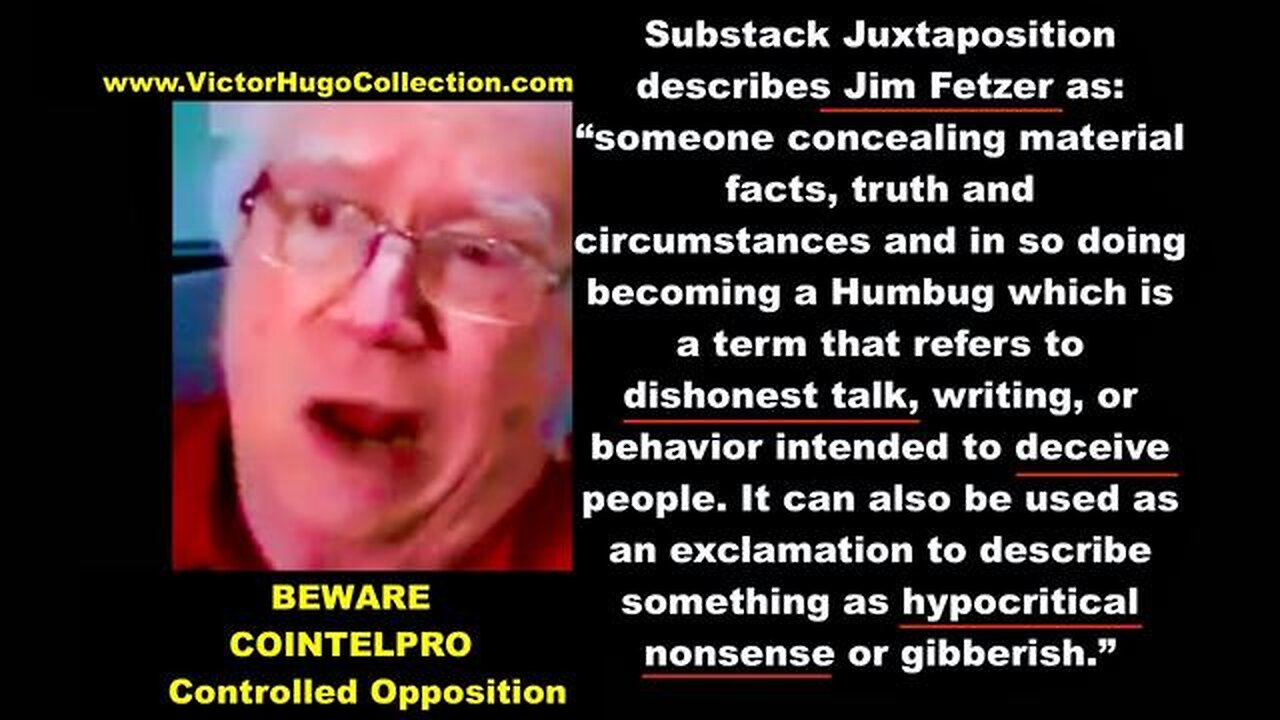 Jim Fetzer Exposes Himself As COINTELPRO Admits Working To Censor Free Speech On Rumble BitChute