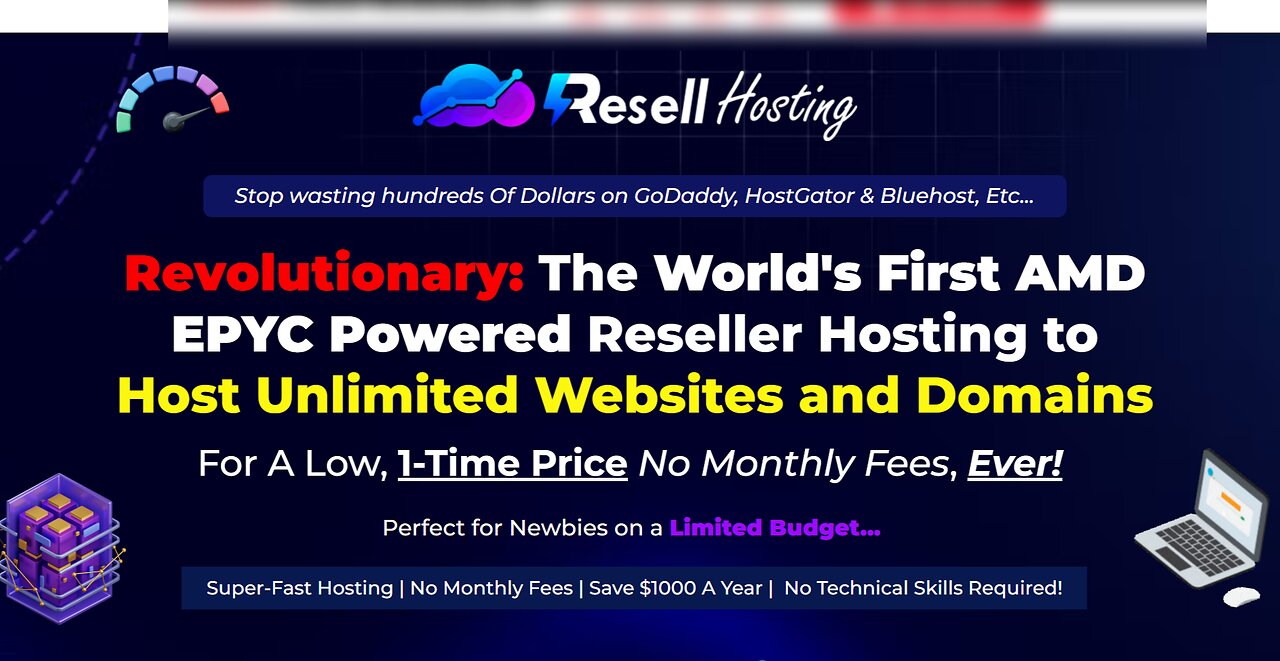Resell Hosting Demo: Ultra-Fast Reseller Hosting with Next-Gen AMD EPYC CPUs and NVMe SSD Storage
