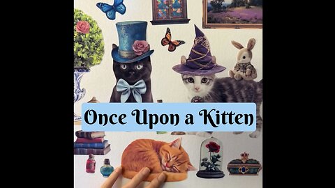 Kitten Wall Stickers - Once Upon a Kitten - Overview - Gothica's Curio Shop
