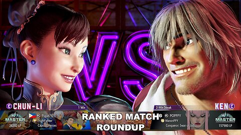 Kuya Kalbo SF6 Ranked Match Roundup. Chun Li Master Rank [Hori Fight Stick]