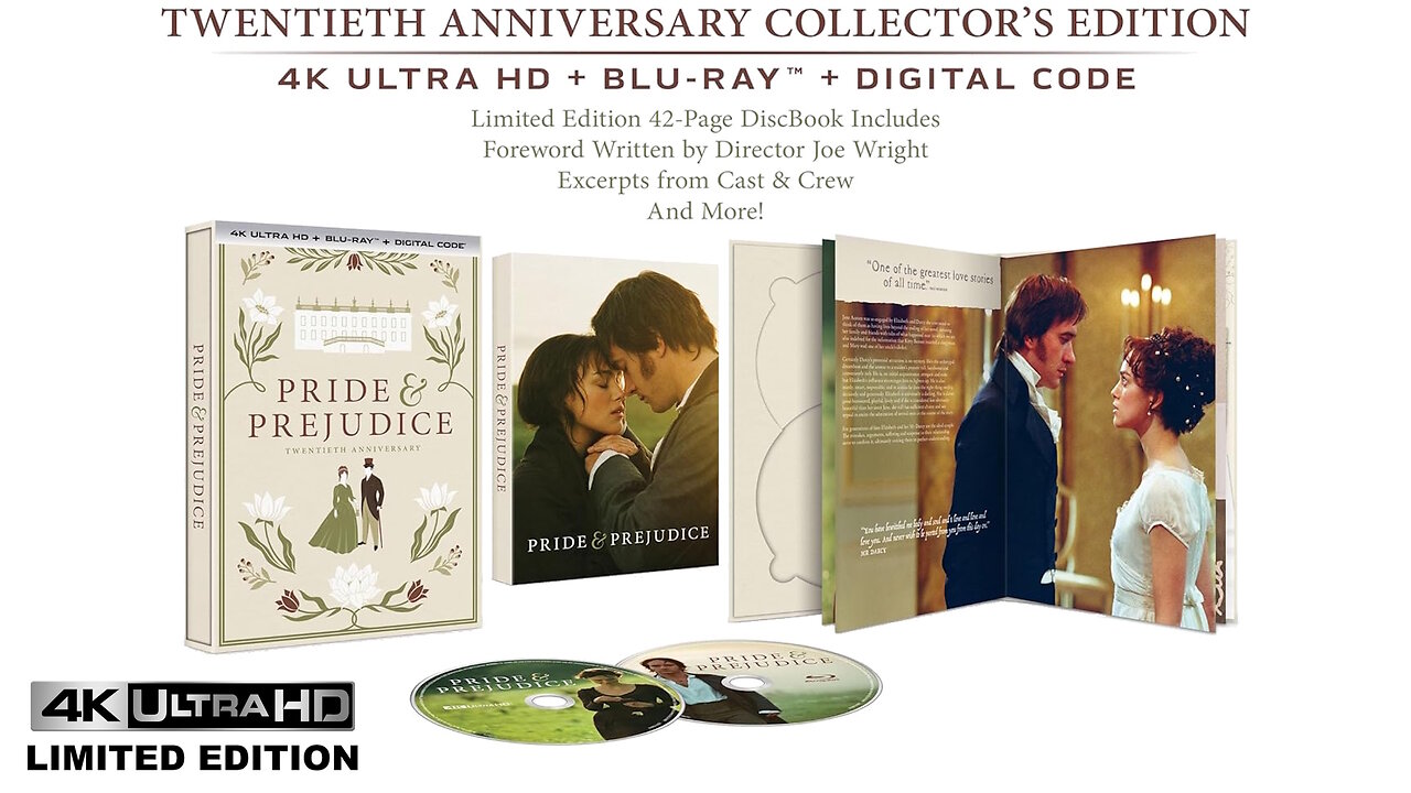 Pride & Prejudice [20th Anniversary Edition Limited Edition 4K UHD]