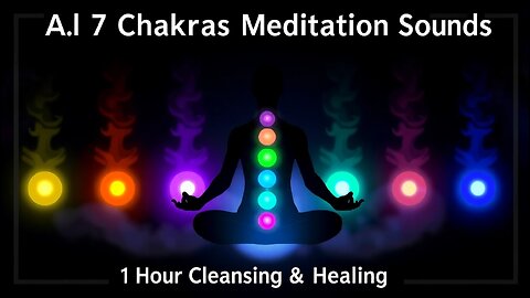 🌈 All 7 Chakras Meditation Sounds | 1 Hour Cleansing & Healing Music