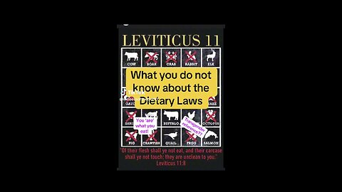 What you do not know about the Dietary Laws