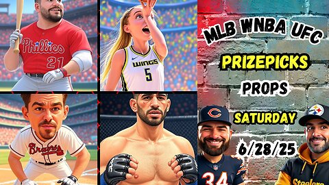 🔥9 HOT MLB PROPS PRIZEPICKS | 🥊 UFC PREDICTIONS | WNBA PROPS SATURDAY 6/28/25