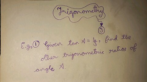 Trigonometry 3
