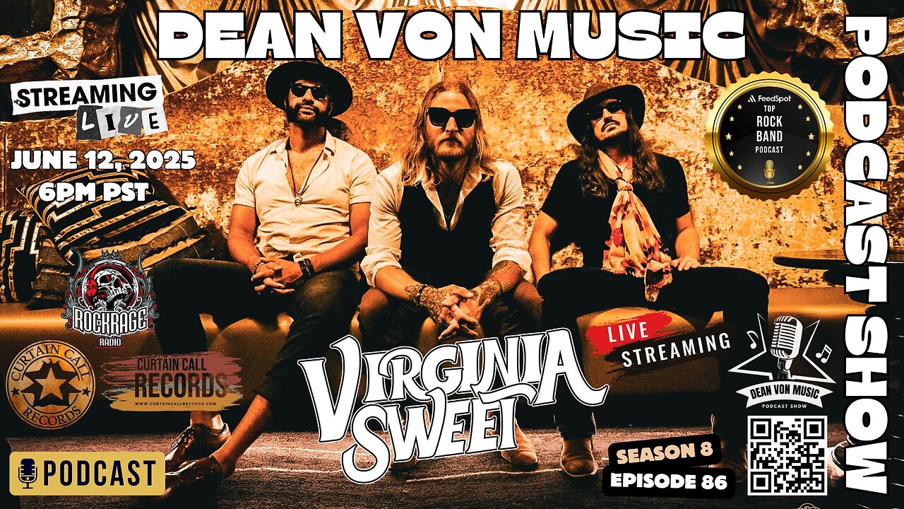 S8 | E86 'VIRGINIA SWEET' LIVE INTERVIEW ON THE DEAN VON MUSIC PODCAST SHOW OUT OF LAS VEGAS, NEVADA