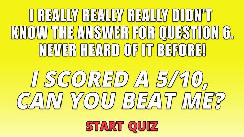 Mixed Trivia Quiz