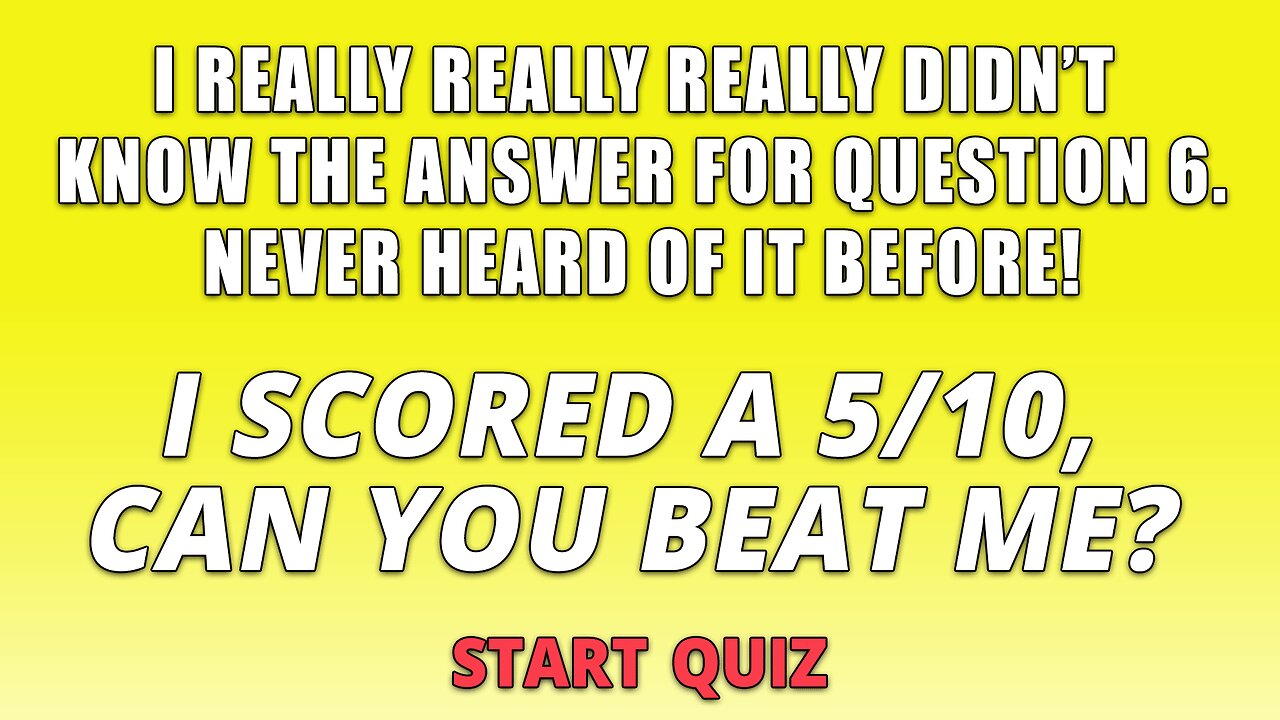 Mixed Trivia Quiz