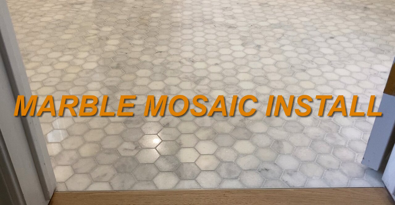 Marble Mosaic Bathroom Install
