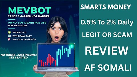 SMARTS MONEY REVIEW| Real Mev Bot| Real Results!! Af-Somali