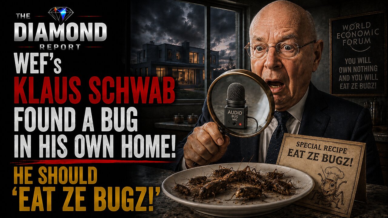 CLIP — WEF's Klaus Schwab Found A Bug In His Own Home! He Should 'Eat Ze Bugz!'