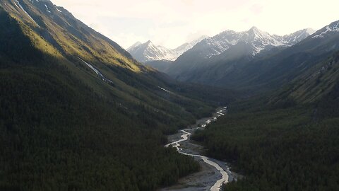 Drone Footage Of Valley