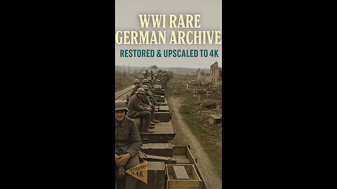 WW1 Rail Journey: 1918 German Frontline Footage Restored in Breathtaking 4K! 🚂✨