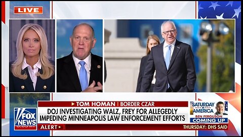Border Czar: Walz is Empowering The Crazy People Attacking ICE