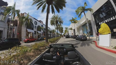 Let's Cruise Beverly Hills California...Rodeo Drive • Spadena House Driving Tour