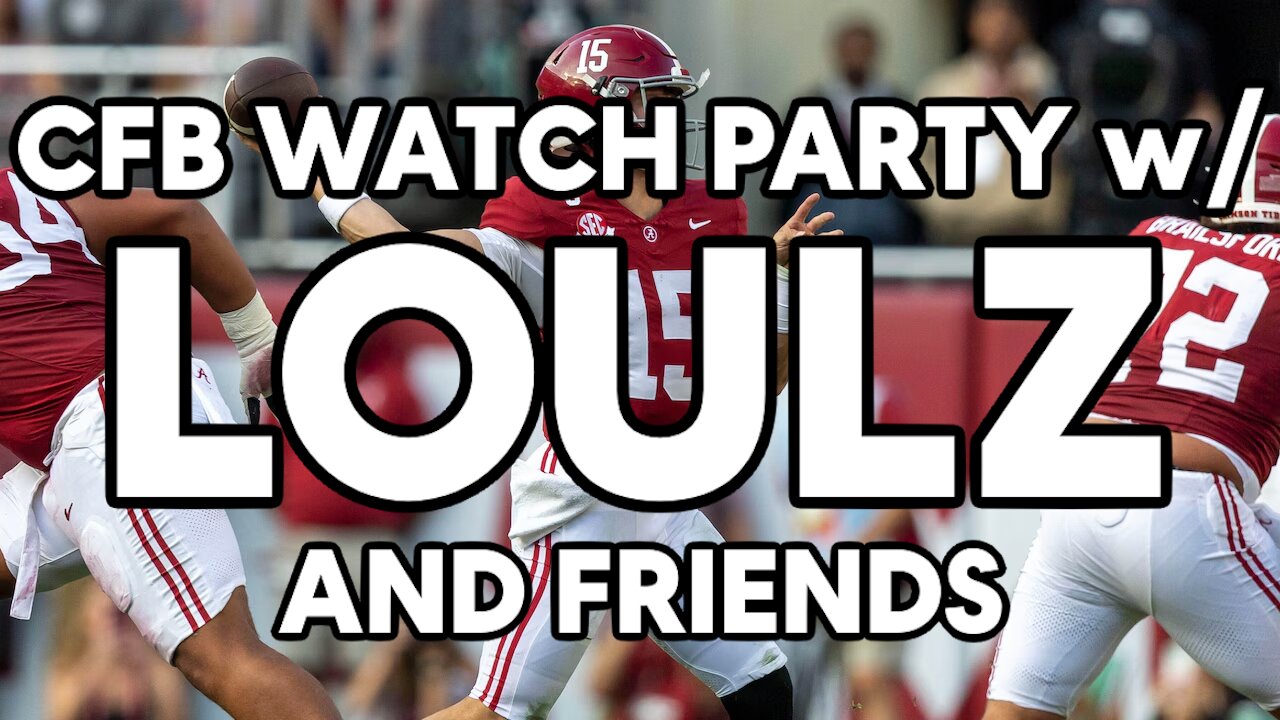 CFB WATCH PARTY | EASY DAY FOR BAMA | DIRTY COUCH STREAM