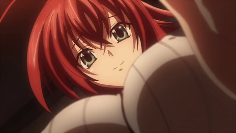 High School DXD - Issei lies on Rias's lap