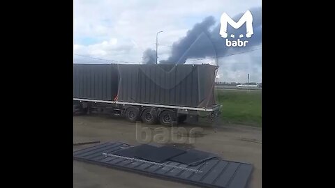 Russian Civilian Captures Ukrainian Drone Attack on Strategic Bombers