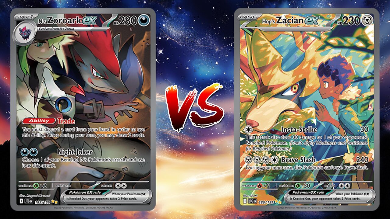 Pokemon TCG Live N's Zoroark EX VS Hop's Zacian EX Archaludon EX!!