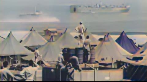 B-29 ditching near Saipan 1945 ✈️ Crew escape at sea 🌊 #ColourizedFootage