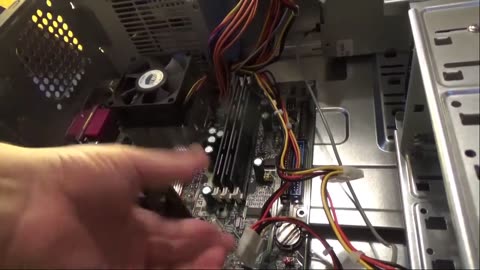 Take old motherboard out of computer case