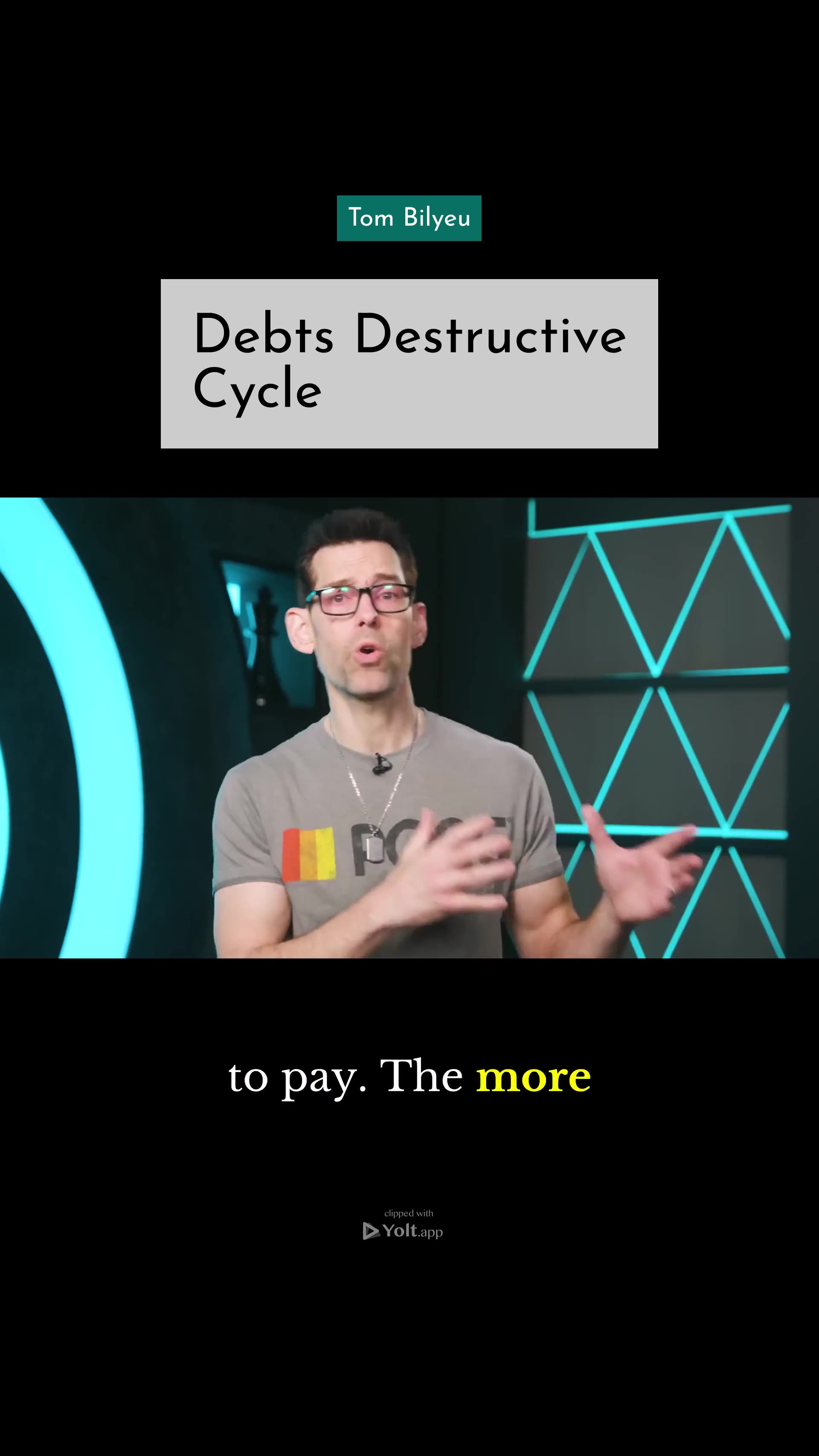 Borrowing: The Prosperity Trap - Tom Bilyeu #debt #growth #spending #innovation