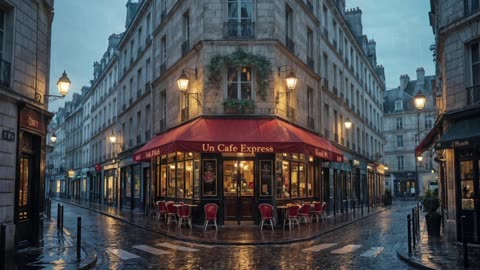 🌧️🎷 Smooth Jazz Rainy Day Vibes | Cozy Paris Café Ambiance 🎵🌆