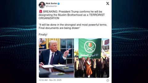 TRUMP TO DECLARE MUSLIM BROTHERHOOD A TERRORIST ORGANIZATION
