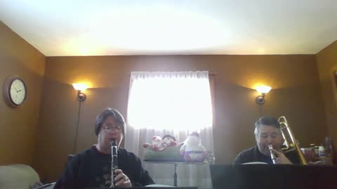 Fun Christmas songs on Trombone and Clarinet