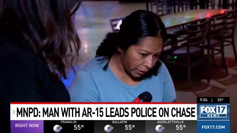 A lunatic illegal ran around Nashville shooting at multiple locations before leading police on..