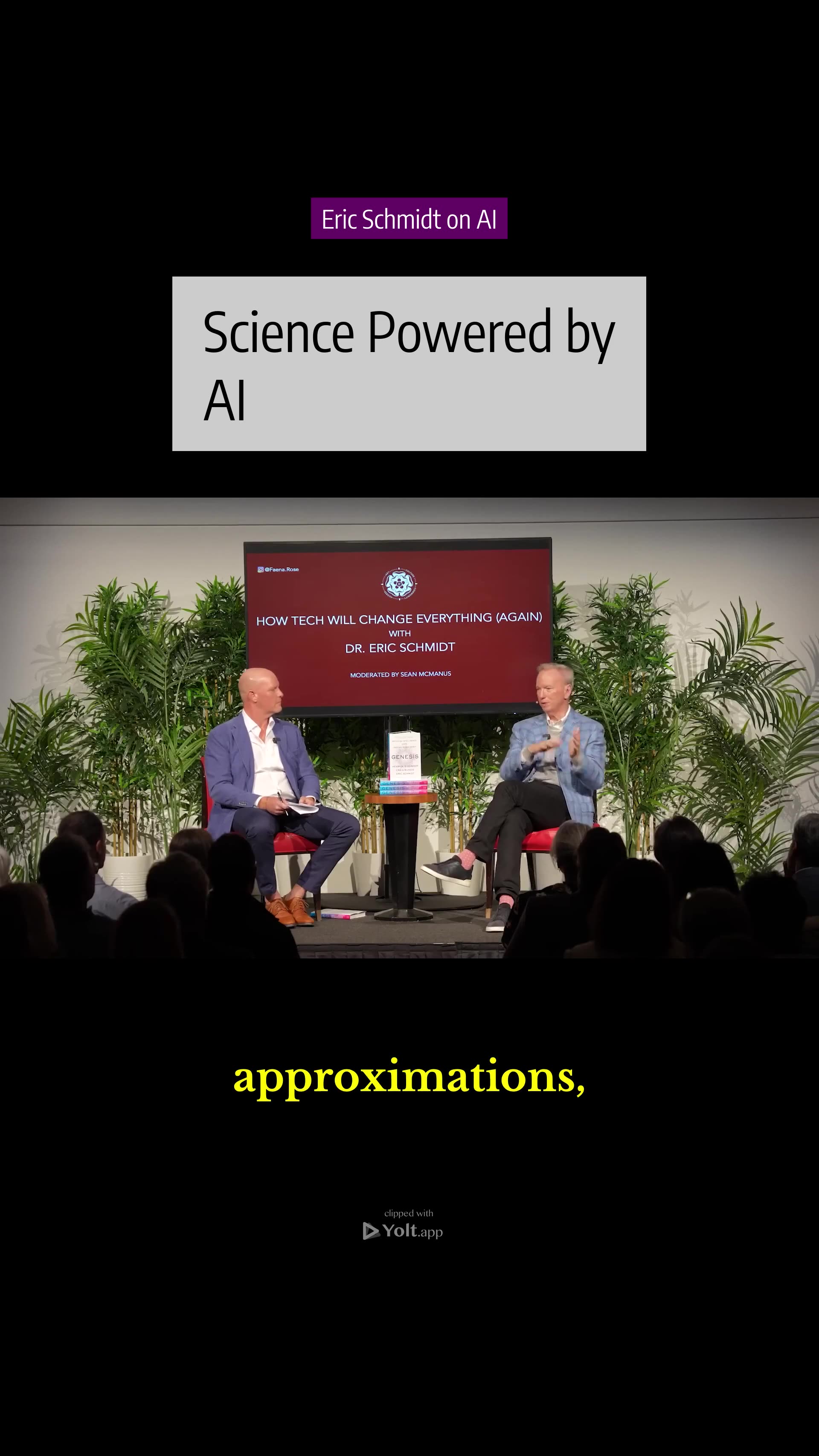 AI: Cure All Diseases - Eric Schmidt on AI #computation #drugdiscovery #drugs #ai #modeling