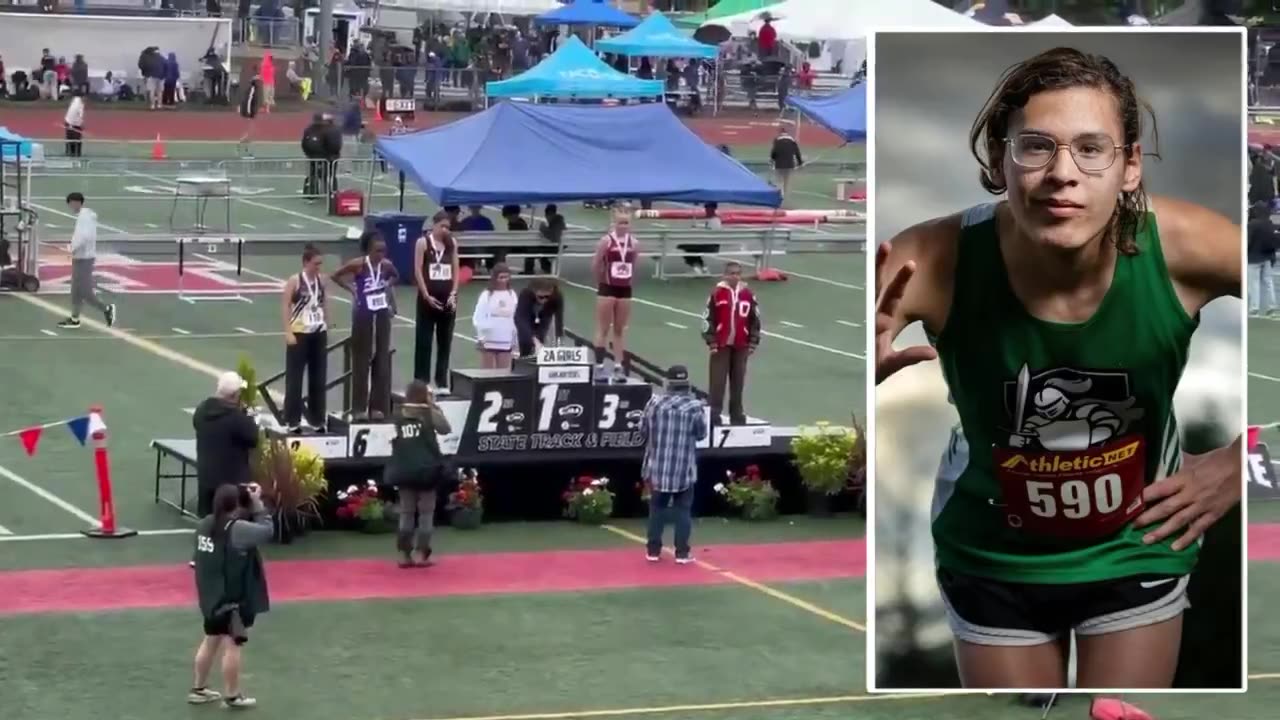 The guy who stole the girls 400 meters at the state championships in Washington was booed.