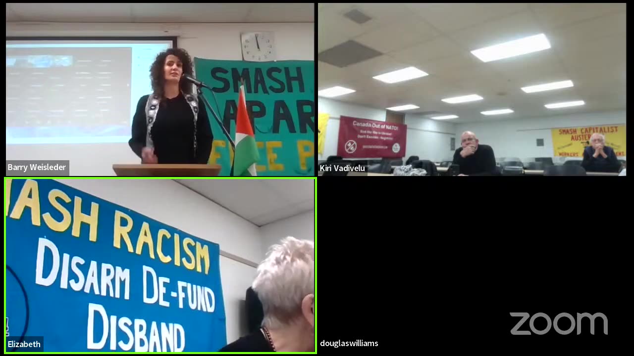 Session 1: Palestine and the Roots of Zionist Apartheid | Ghada Sasa, Barry Weisleder | Presentation