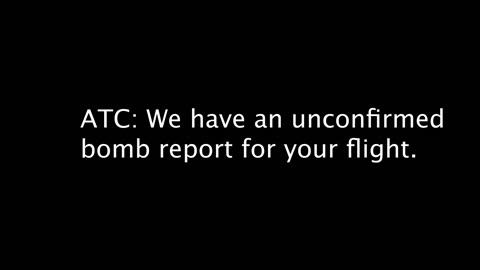 DCA Air traffic control notifies United flight 512 of bomb threat