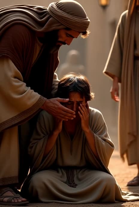 Jesus Touches the Blind Man