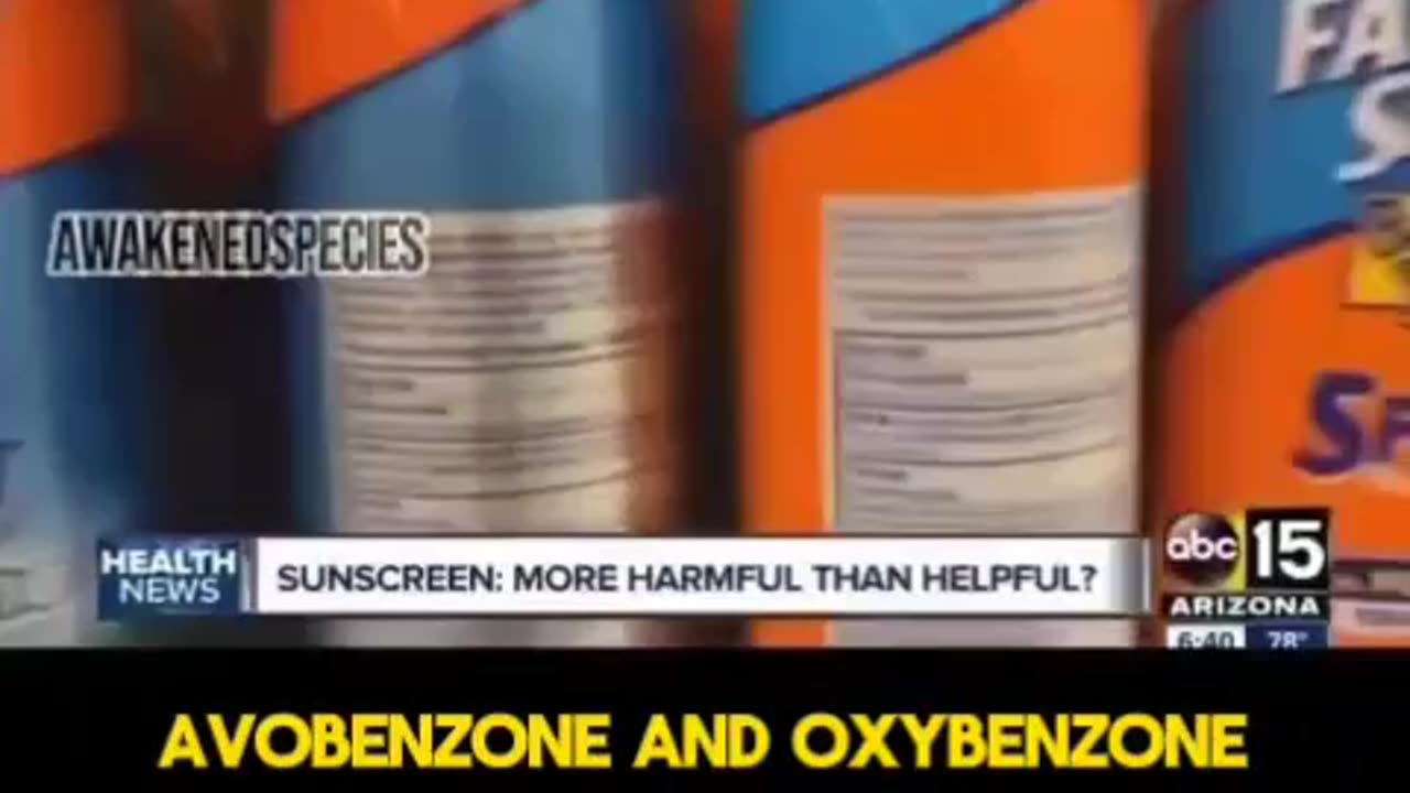 What causes cancer is the ingredients of the sunscreens that we have been advised to use