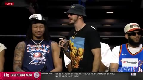 OKC Thunder Players Speak Before the Championship Parade