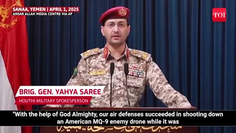 (Yemen) U.S. MQ-9 Reaper Drone Downed by Houthis